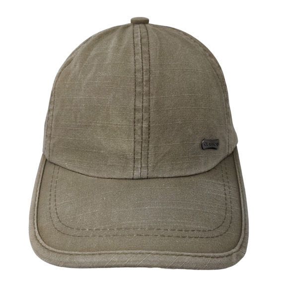 Unbranded Men's Slideback Hat Tan Adjustable Tag Logo Classic Cotton Blend - Picture 1 of 8
